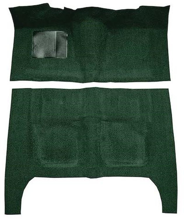 F9190113 1960-64 Fairlane/Galaxie 4-Door Hardtop/Sedan/Wagon; Flat Front Short Rear; Loop Carpet; Kit; Dark Green