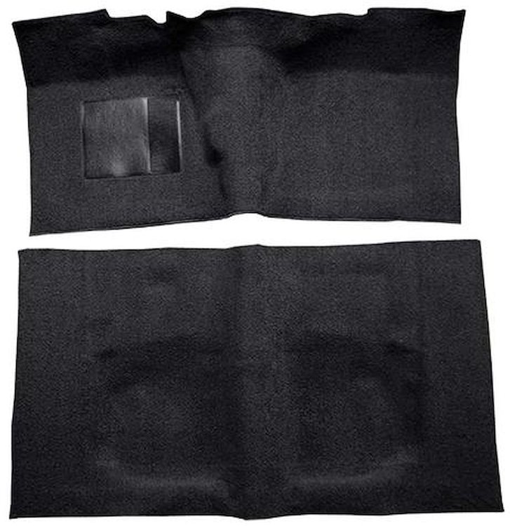 F9190301 1960-64 Fairlane/Galaxie 2-Door w/ Flat Front & Floor Shift - Loop Carpet Kit - Black