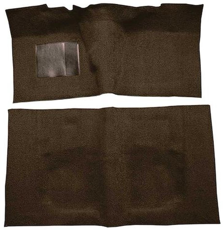 F9190330 1960-64 Fairlane/Galaxie 2-Door w/ Flat Front & Floor Shift - Loop Carpet Kit - Dark Brown