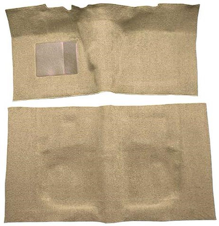 F9190344 1960-64 Fairlane/Galaxie 2-Door w/ Flat Front & Floor Shift - Loop Carpet Kit - Fawn Sandalwood