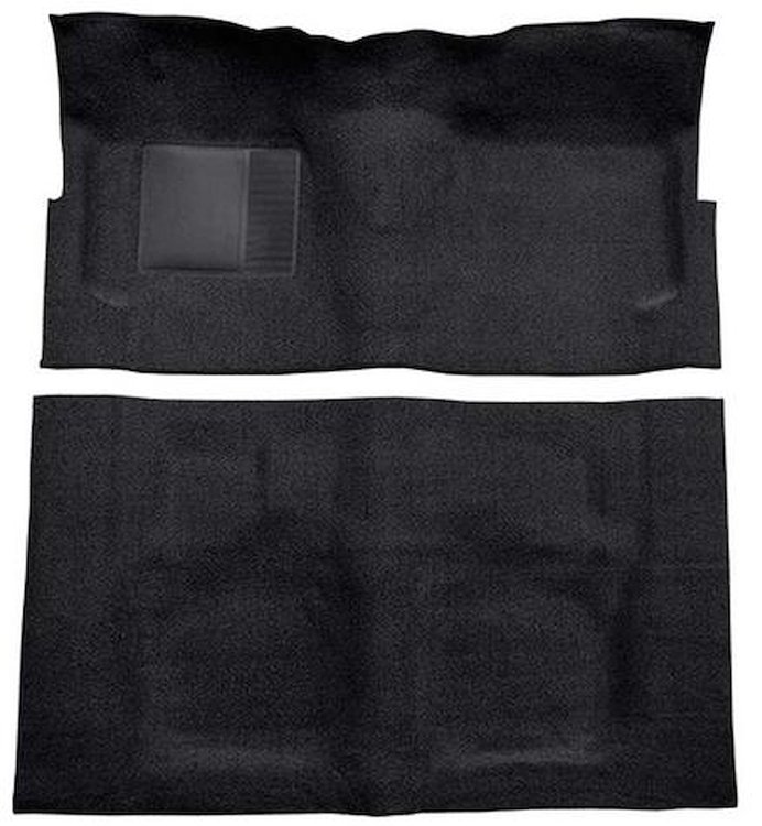 F9190501 1960-64 Galaxie/Fairlane 2-Door w/ Footwells & Column Shift; Loop Carpet; Kit; Black