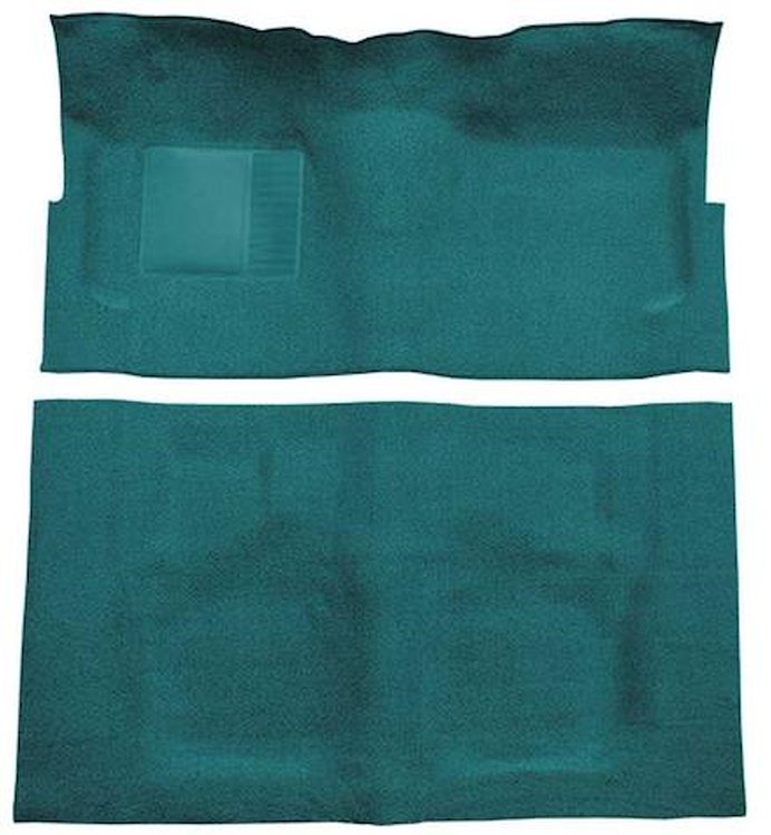F9190516 1960-64 Galaxie/Fairlane 2-Door w/ Footwells & Column Shift - Loop Carpet Kit - Dark Teal