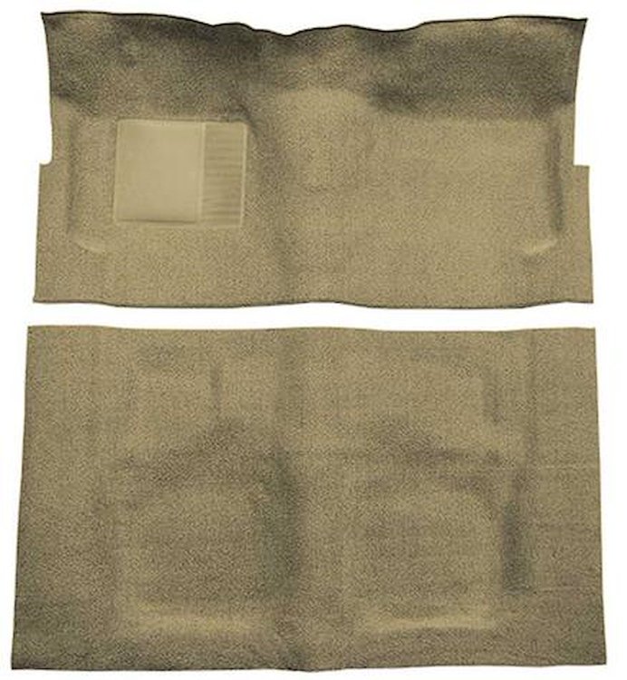 F9190544 1960-64 Galaxie/Fairlane 2-Door w/ Footwells & Column Shift - Loop Carpet Kit - Fawn Sandalwood