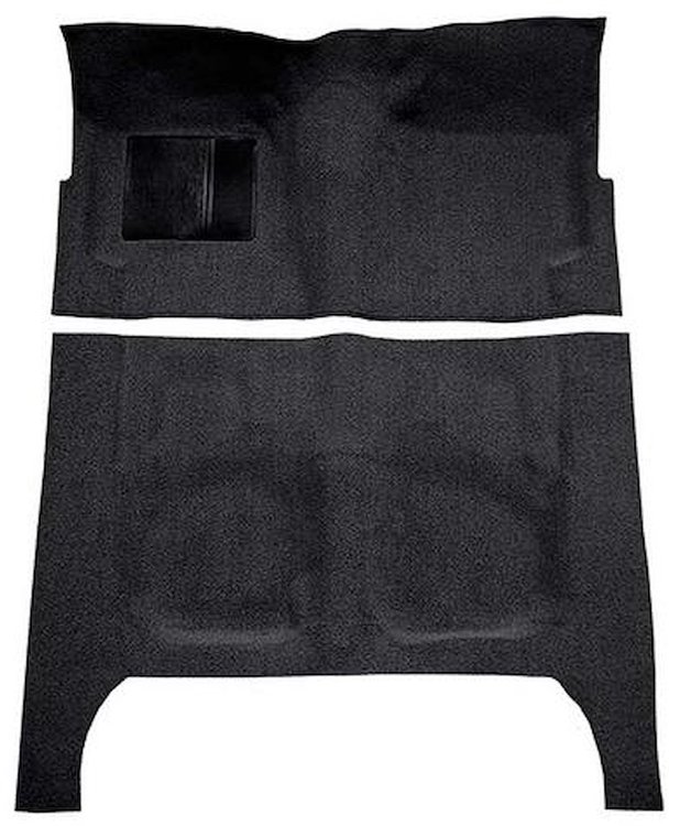 F9190601 1960-64 Fairlane/Galaxie 4-Door w/ Foot Wells and Column Shift - Loop Carpet Kit - Black