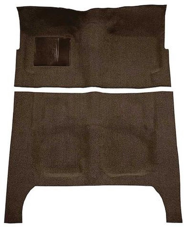 F9190630 1960-64 Fairlane/Galaxie 4-Door w/ Foot Wells and Column Shift - Loop Carpet Kit - Dark Brown