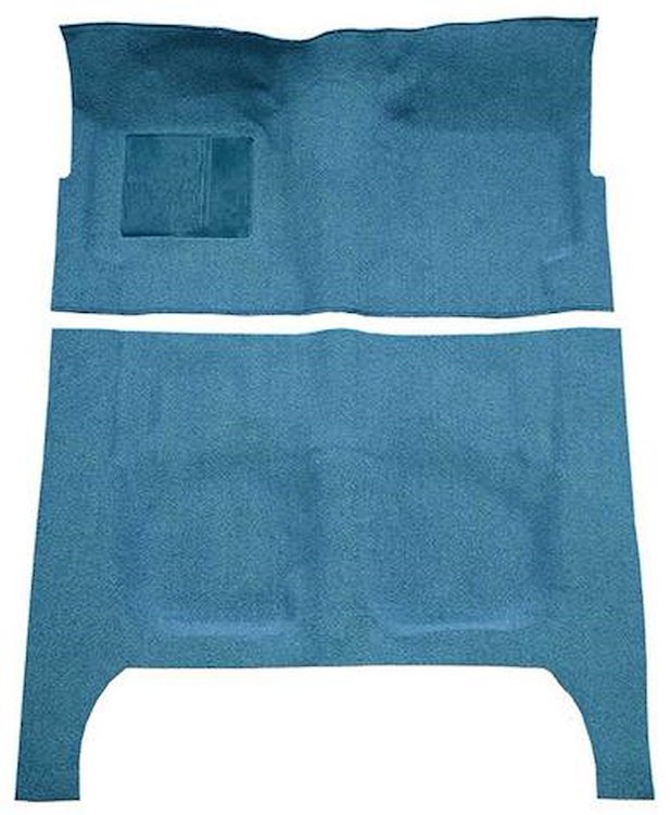 F9190641 1960-64 Fairlane/Galaxie 4-Door w/ Foot Wells and Column Shift - Loop Carpet Kit - Medium Blue