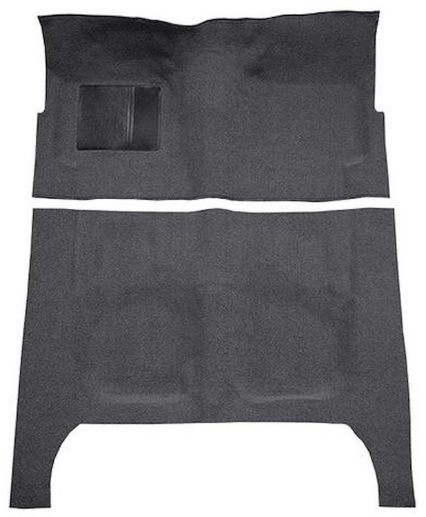 F9190647 1960-64 Fairlane/Galaxie 4-Door w/ Foot Wells and Column Shift - Loop Carpet Kit - Gunmetal Gray