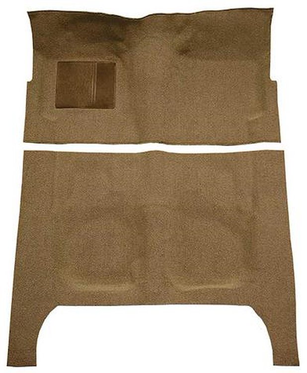 F9190669 1960-64 Fairlane/Galaxie 4-Door w/ Foot Wells and Column Shift - Loop Carpet Kit - Medium Saddle