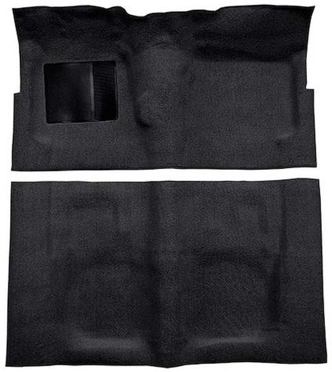 F9190801 1960-64 Fairlane/Galaxie 2-Door w/ Foot Wells & Floor Shift - Loop Carpet Kit - Black