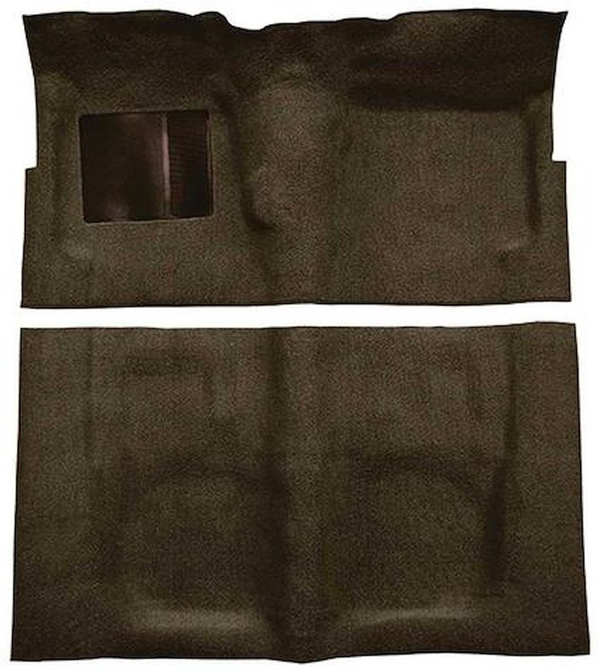 F9190830 1960-64 Fairlane/Galaxie 2-Door w/ Foot Wells & Floor Shift - Loop Carpet Kit - Dark Brown