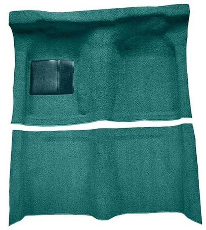 F9190906 1963-65 Falcon/Comet 2-Door Hardtop/1960-65 Ranchero w/ Column Shift; Molded Loop Carpet; Kit; Aqua