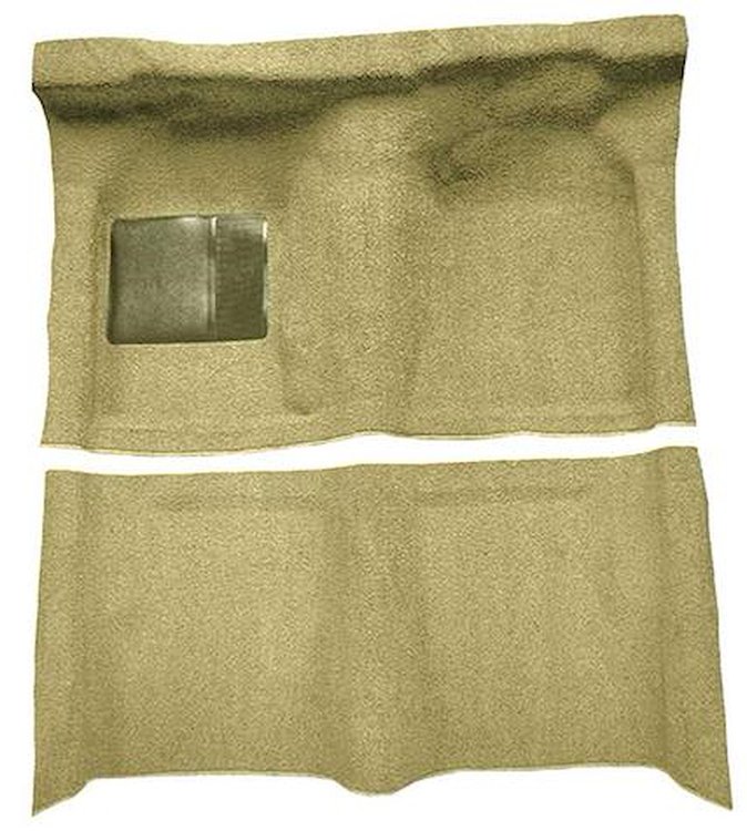 F9190909 1963-65 Falcon/Comet 2-Door Hardtop/1960-65 Ranchero w/ Column Shift; Molded Loop Carpet; Kit; Ivy Gold