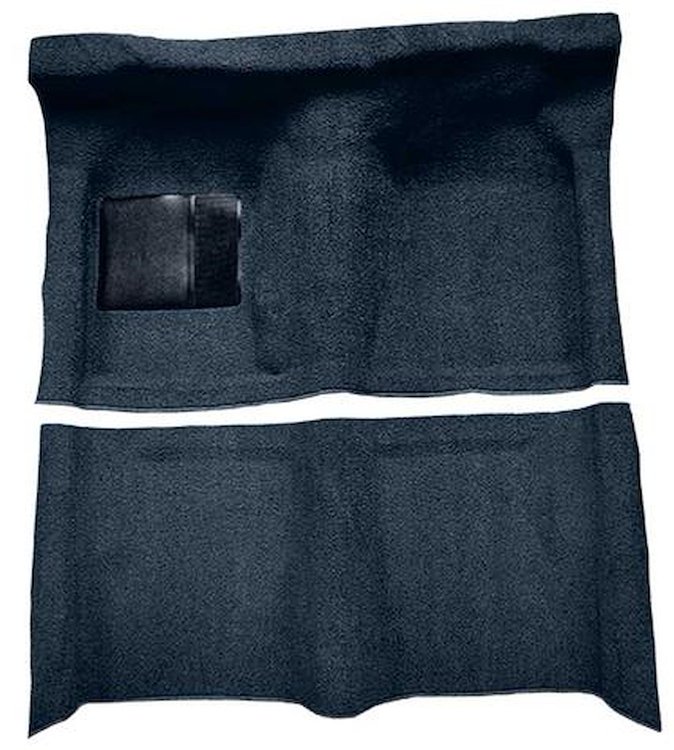 F9190912 1963-65 Falcon/Comet 2-Door Hardtop/1960-65 Ranchero w/ Column Shift; Molded Loop Carpet; Kit; Dark Blue