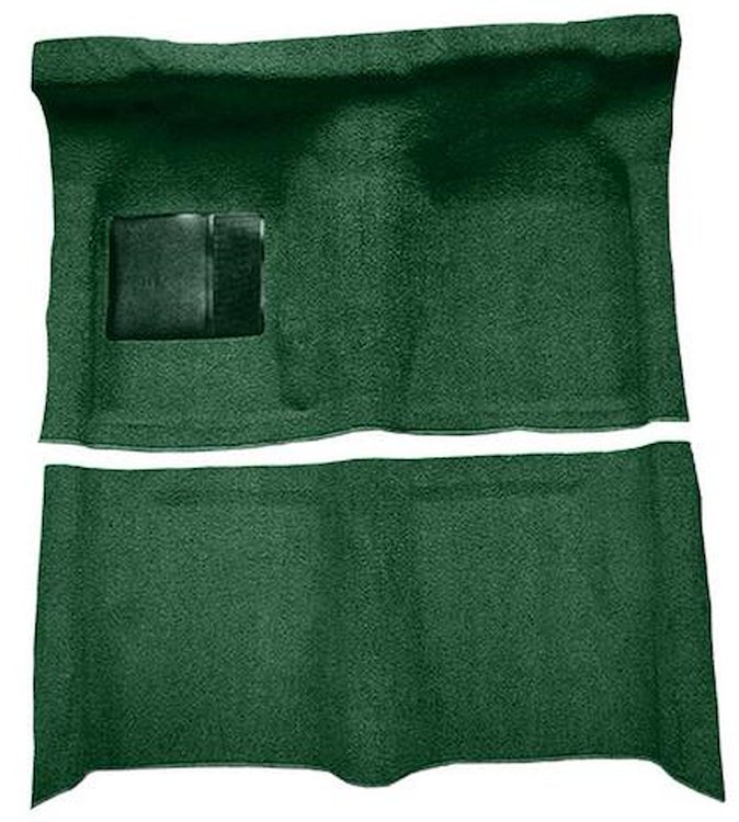 F9190913 1963-65 Falcon/Comet 2-Door Hardtop/1960-65 Ranchero w/ Column Shift; Molded Loop Carpet; Kit; Dark Green