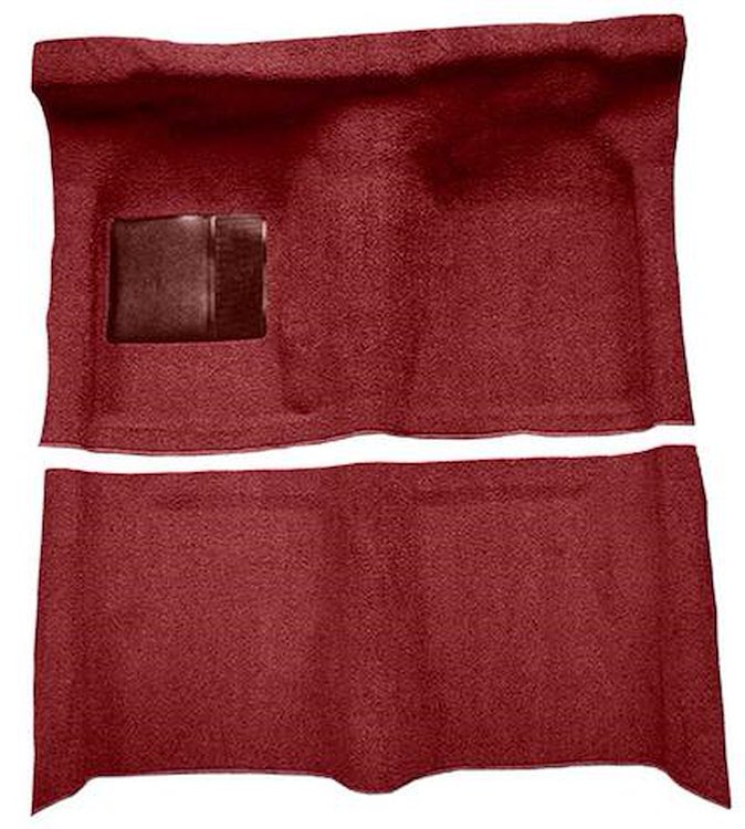 F9190915 1963-65 Falcon/Comet 2-Door Hardtop/1960-65 Ranchero w/ Column Shift; Molded Loop Carpet; Kit; Maroon