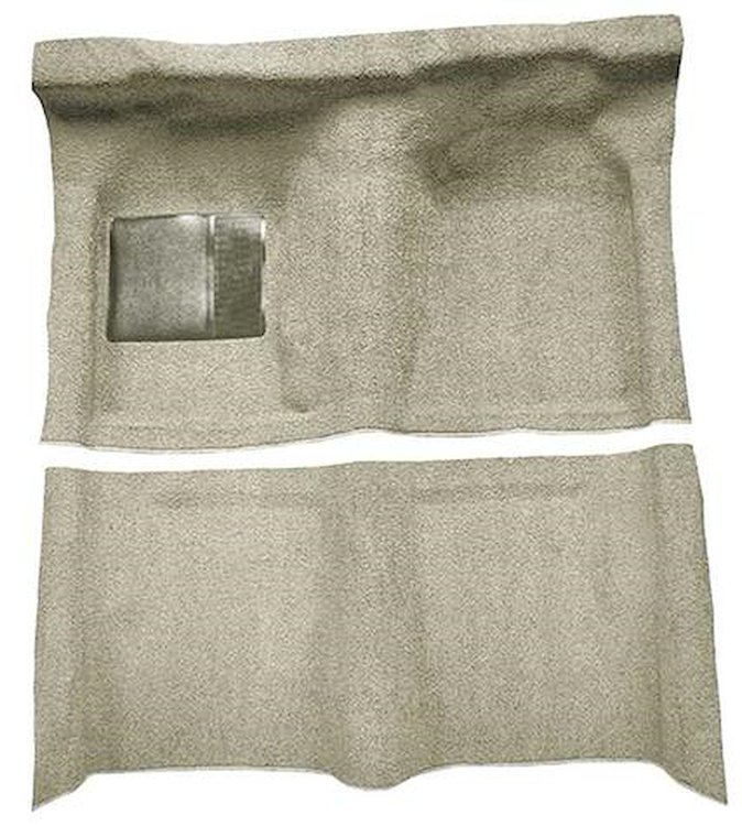 F9190923 1963-65 Falcon/Comet 2-Door Hardtop/1960-65 Ranchero w/ Column Shift; Molded Loop Carpet; Kit; Silver