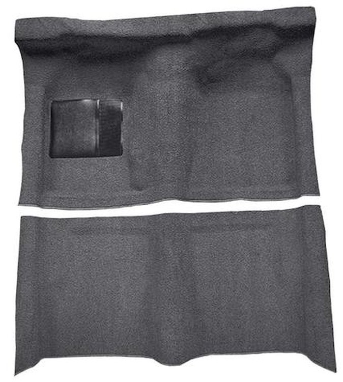 F9190947 1963-65 Falcon/Comet 2-Door Hardtop/1960-65 Ranchero w/ Column Shift; Molded Loop Carpet; Kit; Gunmetal Gray