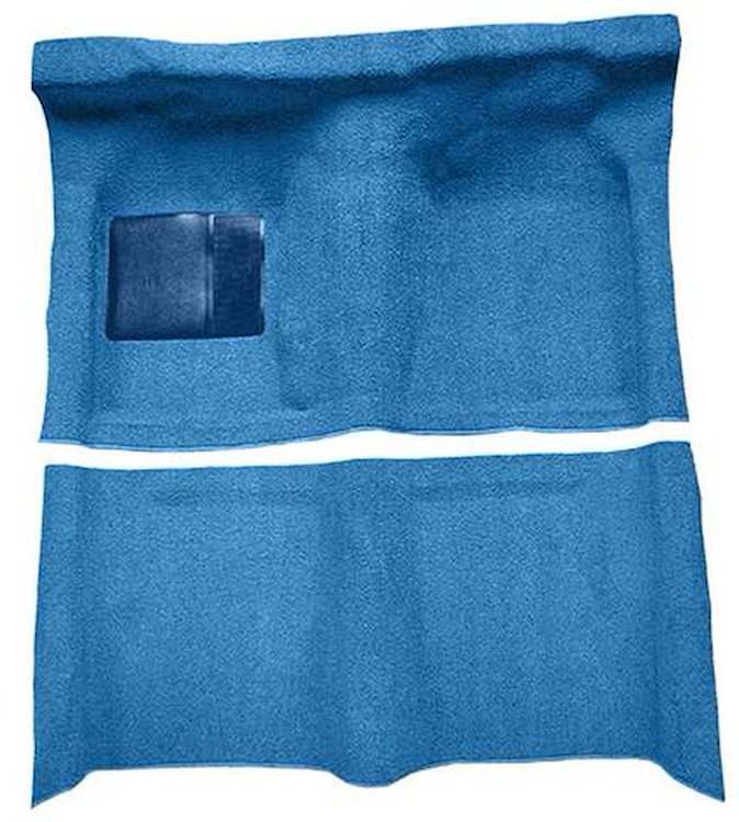 F9190962 1963-65 Falcon/Comet 2-Door Hardtop/1960-65 Ranchero w/ Column Shift; Molded Loop Carpet; Kit; Ford Blue