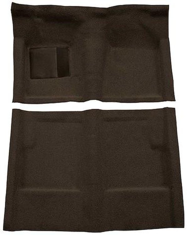 F9191030 1960-65 Falcon/Comet 2/4-Door Sedan w/ Column Shift; Molded Loop Carpet; Kit; Dark Brown