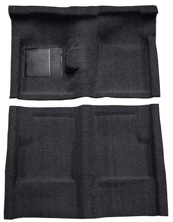 F9191201 1960-65 Falcon/Comet 2/4-Door Sedan V8 w/ Floor Shift; Molded Loop Carpet; Kit; Black