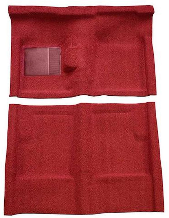 F9191202 1960-65 Falcon/Comet 2/4-Door Sedan V8 w/ Floor Shift; Molded Loop Carpet; Kit; Red
