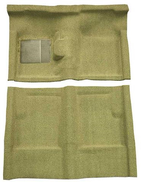 F9191209 1960-65 Falcon/Comet 2/4-Door Sedan V8 w/ Floor Shift; Molded Loop Carpet; Kit; Ivy Gold