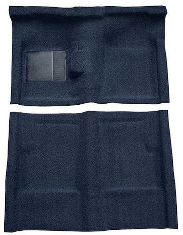 F9191212 1960-65 Falcon/Comet 2/4-Door Sedan V8 w/ Floor Shift; Molded Loop Carpet; Kit; Dark Blue