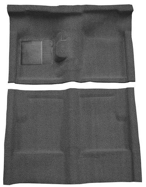 F9191247 1960-65 Falcon/Comet 2/4-Door Sedan V8 w/ Floor Shift; Molded Loop Carpet; Kit; Gunmetal Gray
