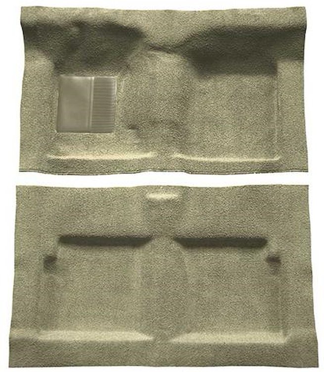 F9191344 1963-65 Falcon/Comet 2-Door Convertible w/ Column Shift Molded Loop Carpet; Kit; Fawn Sandalwood