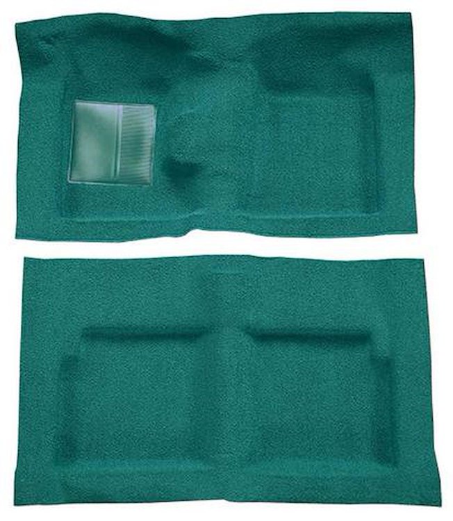 F9191406 1963-65 Falcon/Comet 2-Door Convertible V8 w/ Floor Shift; Molded Loop Carpet; Kit; Aqua