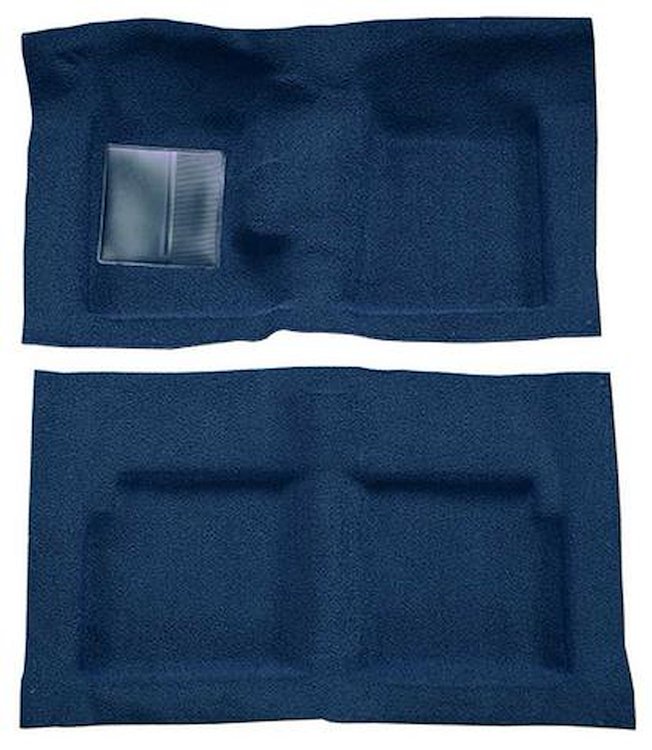 F9191412 1963-65 Falcon/Comet 2-Door Convertible V8 w/ Floor Shift; Molded Loop Carpet; Kit; Dark Blue