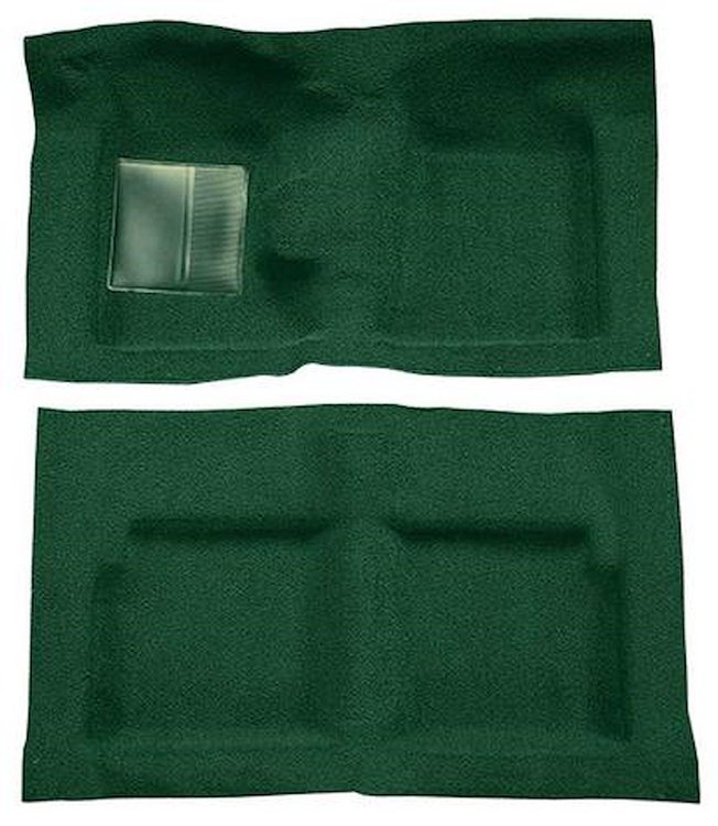 F9191413 1963-65 Falcon/Comet 2-Door Convertible V8 w/ Floor Shift; Molded Loop Carpet; Kit; Dark Green
