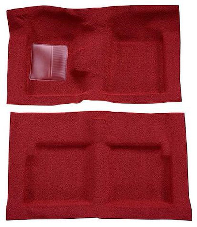 F9191415 1963-65 Falcon/Comet 2-Door Convertible V8 w/ Floor Shift; Molded Loop Carpet; Kit; Maroon