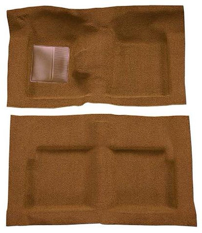 F9191418 1963-65 Falcon/Comet 2-Door Convertible V8 w/ Floor Shift; Molded Loop Carpet; Kit; Dark Saddle