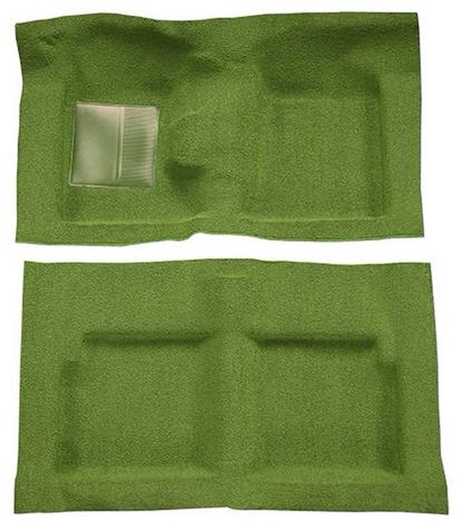 F9191419 1963-65 Falcon/Comet 2-Door Convertible V8 w/ Floor Shift; Molded Loop Carpet; Kit; Moss Green