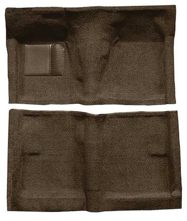 F9191530 1962-65 Fairlane/Mercury Meteor 2-Door Hardtop/Sedan w/ Column Shift; Full Molded Loop Carpet; Kit; Dark Brown