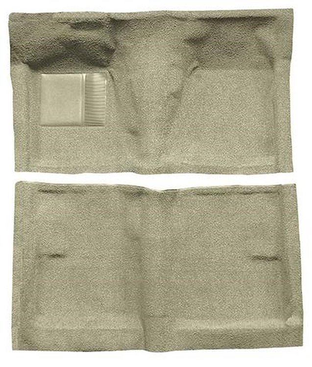 F9191544 1962-65 Fairlane/Mercury Meteor 2-Door Hardtop/Sedan w/ Column Shift; Full Molded Loop Carpet; Kit; Fawn Sandalwood