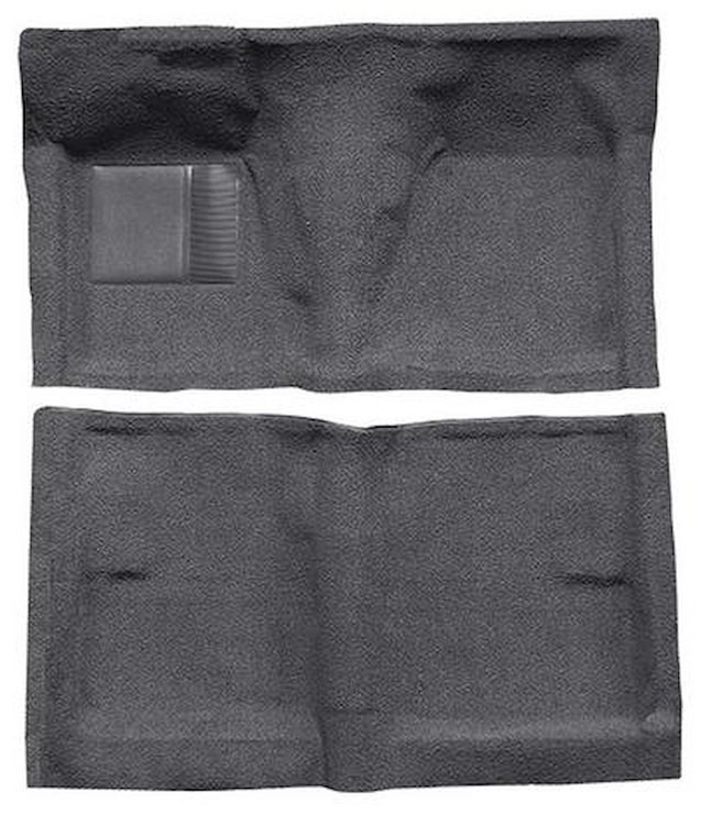 F9191547 1962-65 Fairlane/Mercury Meteor 2-Door Hardtop/Sedan w/ Column Shift; Full Molded Loop Carpet; Kit; Gunmetal Gray