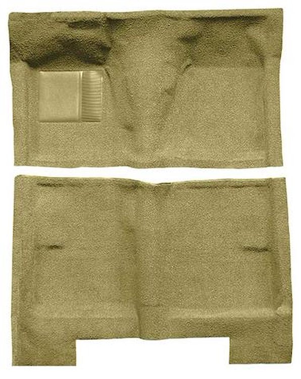 F9191609 1962-65 Fairlane/Meteor 4-Door Sedan; Full Molded Loop Carpet; Kit; Ivy Gold