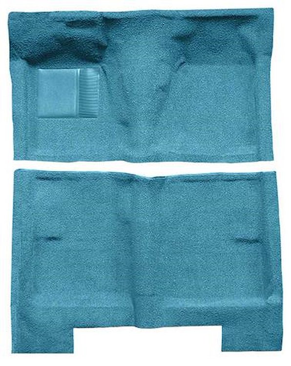 F9191641 1962-65 Fairlane/Meteor 4-Door Sedan; Full Molded Loop Carpet; Kit; Medium Blue