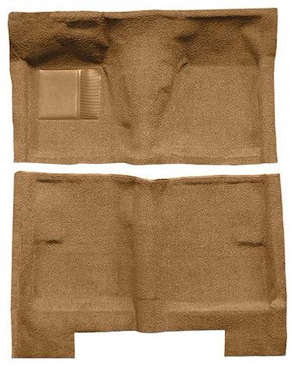 F9191669 1962-65 Fairlane/Meteor 4-Door Sedan; Full Molded Loop Carpet; Kit; Medium Saddle
