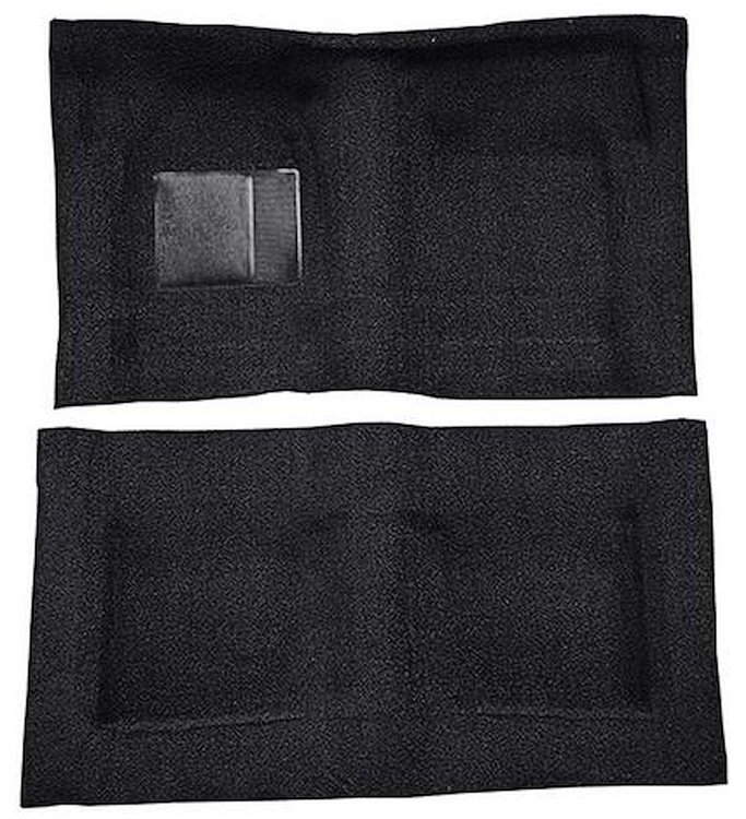 F9193801 1965-68 Galaxie/Full Size 2-Door Hardtop/Sedan w/ Column Shift - Molded Loop Carpet Kit - Black