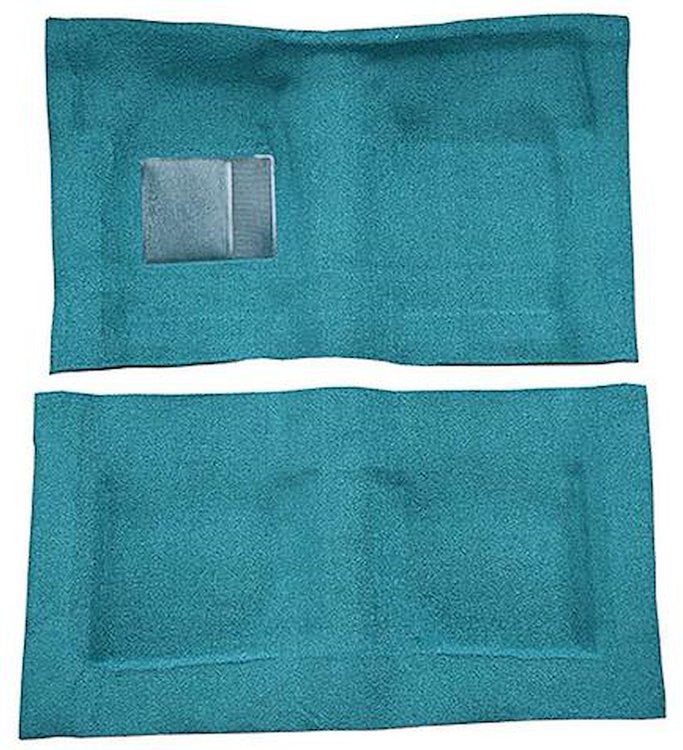 F9193806 1965-68 Galaxie/Full Size 2-Door Hardtop/Sedan w/ Column Shift - Molded Loop Carpet Kit - Aqua