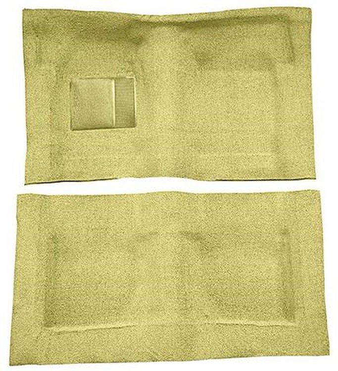 F9193809 1965-68 Galaxie/Full Size 2-Door Hardtop/Sedan w/ Column Shift - Molded Loop Carpet Kit - Ivy Gold