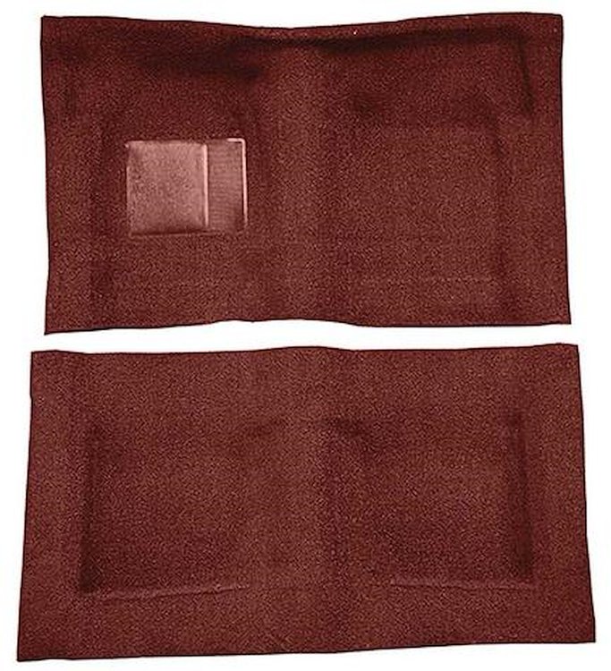 F9193815 1965-68 Galaxie/Full Size 2-Door Hardtop/Sedan w/ Column Shift - Molded Loop Carpet Kit - Maroon