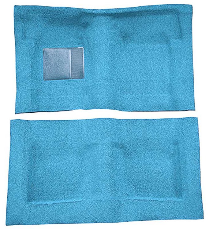 F9193841 1965-68 Galaxie/Full Size 2-Door Hardtop/Sedan w/ Column Shift - Molded Loop Carpet Kit - Medium Blue