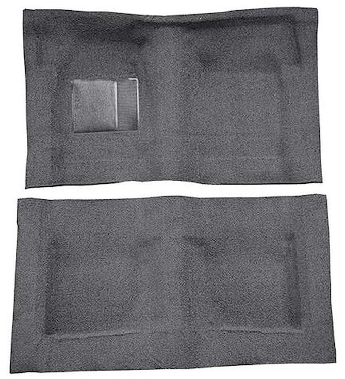 F9193847 1965-68 Galaxie/Full Size 2-Door Hardtop/Sedan w/ Column Shift - Molded Loop Carpet Kit - Gunmetal Gray