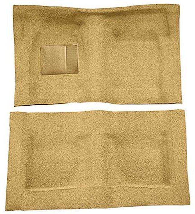 F9193869 1965-68 Galaxie/Full Size 2-Door Hardtop/Sedan w/ Column Shift - Molded Loop Carpet Kit - Medium Saddle