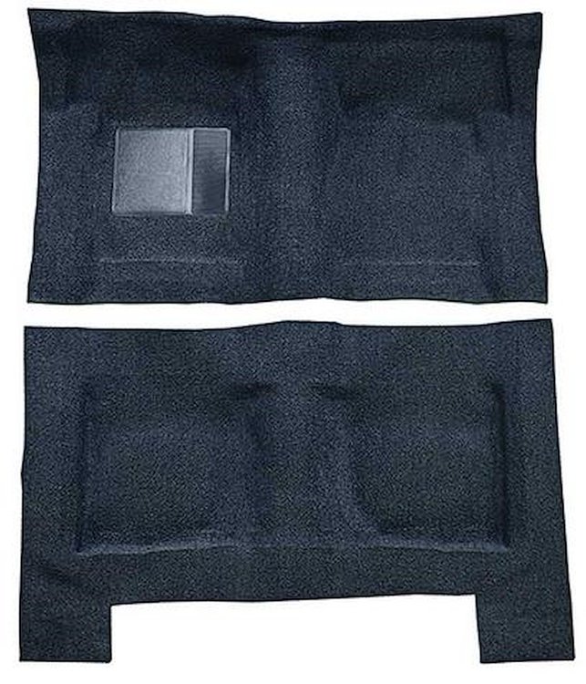F9193912 1965-68 Galaxie/Full-Size 4-Door Sedan/Wagon w/ Column Shift - Molded Loop Carpet Kit - Dark Blue