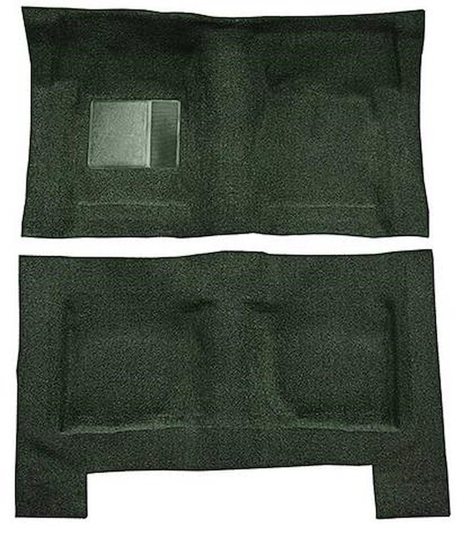 F9193913 1965-68 Galaxie/Full-Size 4-Door Sedan/Wagon w/ Column Shift - Molded Loop Carpet Kit - Dark Green